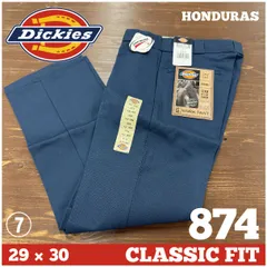 ⑦ 大人気！Dickies ディッキーズ 874 デッドストック　CLASSIC FIT ワークパンツ　ネイビー　29×30　フラッシャー付き 新品未使用・保管品