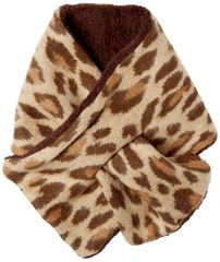 【数量限定】[ミックスファクトリー] MOONBAT(ムーンバット) Knit/FakeFur Muffler フェイクファー アニマル柄 マフラー ふわふわ レディース 24-302-02260-22-00 【ヒョウ柄】 キャメル 約20㎝×90㎝