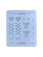 【数量限定】トレカケース ハート トレカデコ リボン レース デコレーション デコパーツ レジン シリコンモールド