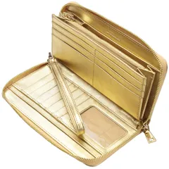 金運アップ財布【風水鑑定士 監修】ゴールド 長財布 メンズ レディース 本革 開運 (ゴールド) [ゴールド]