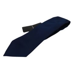 【中古】ENPORIO ARMANI エンポリオアルマーニ ネクタイ 340075 8OU03 145cm ネイビー 無地 シルク100％ メンズ A2300083【無料ギフトラッピング承ります】