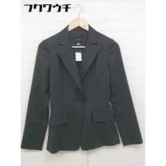 ◇ BOSCH ボッシュ ストライプ 長袖 ジャケット サイズ36 グレー レディース  【中古】 【1107280007978】