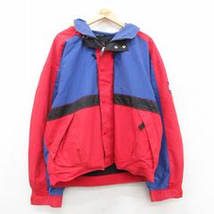 90s パタゴニア フェザーウェイトジャケット L相当 赤青 ナイロン 5181 90s パタゴニア フェザーウェイトジャケット L相当 赤青 ナイロン 5181