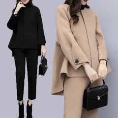 セットアップ セットアップ ゆったり 2点セット 秋コーデ パンツスーツ レディース 入学式 体型カバー フォーマル ジャケット 卒業式 秋冬 セレモニー 秋服 lpO3193