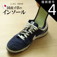 種類4:28cm い草 インソール 抗菌 消臭「 い草インソール 」 ネイビー(#11005322)のサムネイル