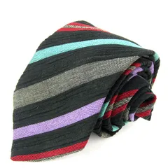 ミッソーニ ブランドネクタイ ストライプ柄 コットン メンズ マルチカラー Missoni 【中古】