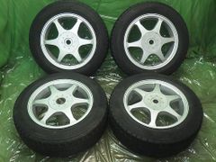 【中古】GOODYEAR スタッドレス 社外アルミ 15インチ グッドイヤー アイスナビZEA