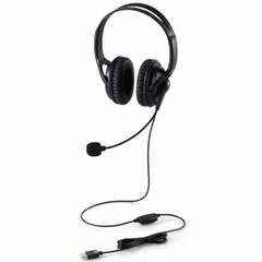 【新品・7営業日以内発送】エレコム ELECOM HS-HP02SUBK ヘッドホン ヘッドセット 無指向性 マイク付き 有線 USB接続 ステレオ 両耳 オーバーヘッド ブラック HSHP02SUBK【沖縄離島販売不可】