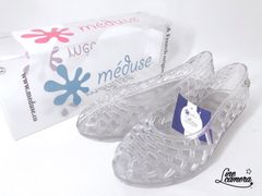 新品未使用 MEDUSE メデュース JAVANA バレシューズ パンプス 防水 約 22.5~23cm シルバー グリッター