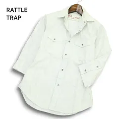 RATTLE TRAP メンズビギ 春夏★ ペイズリー 総柄 7分袖 スリム ウエスタン シャツ Sz.S メンズのサムネイル