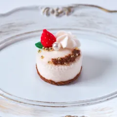 バタークリームケーキ フェルトケーキ フェイクスイーツ ぬい活 撮影小物 フェルトおもちゃ