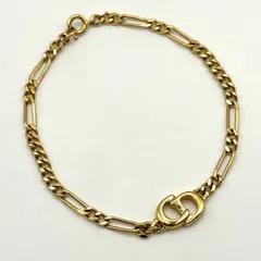 Christian Dior クリスチャンディオール ブレスレット CDロゴ ゴールドカラー ヴィンテージ