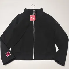 【未使用品】PUMA　長袖 ジャージー　Sサイズ　ブラック　スポーツウェア　リブ　ジップアップ　846155