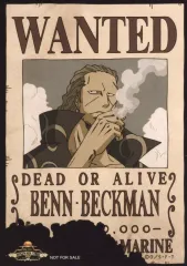 【中古】キャラカード ベン・ベックマン 手配書ブロマイド 「ワンピース」 麦わらストアポイントカード特典