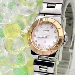 【限定/美品/新品電池】SEIKO セイコー ルキア 10Pダイヤ レディース 腕時計