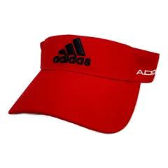 未使用品 アディダスゴルフ adidas GOLF サンバイザー フリー 57~60cm レッド 赤 ツアーバイザー ZF546
