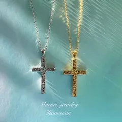 《新色登場》Cross Simple Necklace　L　　ハワイアンジュエリー