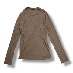 D.HYGEN 変形カットソー 長袖Tシャツ ロングTシャツ ディーハイゲン ST101-0322S ブラウン 2 90272A7