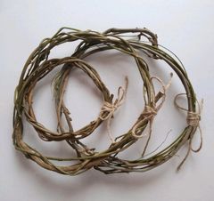 リース土台(3個) 藤つる リース 工作 素材 ハンドメイド アレンジ 送料無料