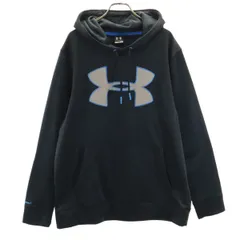 UNDER ARMOUR アンダーアーマー パーカー L チャコールグレー 裏起毛 メンズ 古着