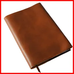 サイズ調整可能 厚め対応可 専門書） 参考書 しおり付き 上質感のある合皮の高級本カバー（文芸書 軽量 ― 防水レザー おしゃれ（a5 a5 ブラウン） gogesブックカバー