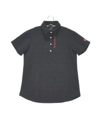 【美品Aランク】パーリーゲイツ｜レディース｜半袖ポロシャツ｜0｜ブラック｜中古ゴルフウェア