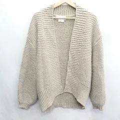 ◇ ⊇ CIAOPANIC TYPY ニット素材　ウール素材 長袖 カーディガン サイズ1 ベージュ系 レディース E  【1408220039265】