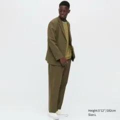 ユニクロ✖️マルニ　オリーブ色 スーツ Lサイズ セット ユニクロ マルニ MARNI テーラードジャケット S オリーブ 新品未
