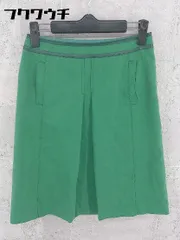◇ INDIVI インディヴィ 膝丈 タイト スカート サイズ36 グリーン レディース 【中古】 【1002800492534】