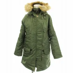 アヴィレックス AVIREX N-3B フライトジャケット 6252053 ミリタリー ジャケット フード ボア S カーキ /☆G ■BM