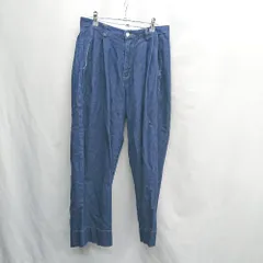◇ Θ キャスパージョン カジュアル　ワンタック デニムワイドパンツ サイズS ブルー系 メンズレディース E  【1505220001466】