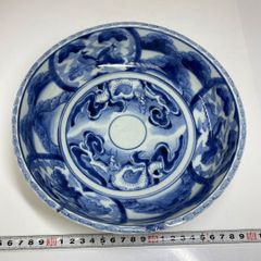 古伊万里焼 大明成化年製 ミジンコ文食籠 18世紀末から19世紀前半 江戸