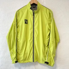 (^w^)b DESCENTE デサント functional ジップアップ ウインドブレーカー 長袖 ジャケット シャカシャカ スポーツ 運動 トレーニング ランニング トップス ライトグリーン メンズ 男性 サイズ O