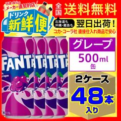 ファンタグレープ 500ml 24本入 x 2ケース計48本/052344C2