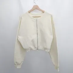 ◇ ◎ ⊇ apres jour mignon アプレジュールミニョン 長袖 パーカー サイズLL アイボリー系 レディース E  【1505290007375】のサムネイル