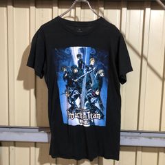 323 Attack on Titan 進撃の巨人 プリントTシャツ S ブラック FINAL SEASON アニメ キャラクターTシャツ 古着卸 アメリカ仕入