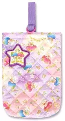 120950 キャラクター シューズケース キキララ （ パープル系 ) めくれるお名前ワッペン付き  （ リトルツインスターズ キキ ララ サンリオ シューズバッグ シューズバック 上履き入れ シューズ入れ キッズ 子供 入園 入学 )