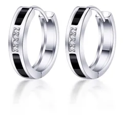 【特価商品】ピアス 男性 ピアス ピアス ピアス シルバー925 プラチナ アクセサリー 18金 金属アレルギー対応 フープピアス 「勝利の輪」 黒 父の日 リング 最高級ジルコニア メンズ 【限定商品】