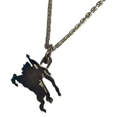 極美品 バーバリー ブラックレーベル ネックレス シルバー925