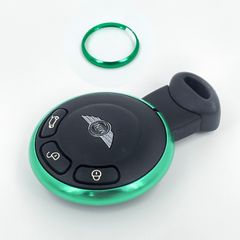 ワイケーショップ グリーン☆r56系ミニクーパーminiスマートキー用キーカバーキーリング☆R56 R55 R60 R61 ykshopk