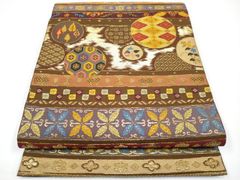 平和屋着物○京加賀糸目友禅作家 山崎巌 訪問着 鬼灯 正絹 逸品