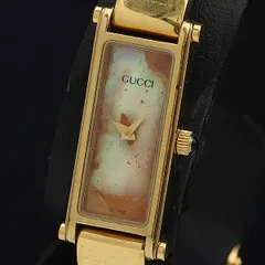 最終値下　稼働品 GUCCI 1500L レディース 腕時計 ゴールド 金文字盤 2025年最新】グッチ gucci 1500時計の人気アイテム - メルカリ