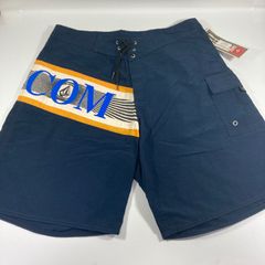 【新品】VOLCOM サーフパンツ 水着 32 ネイビー 海・プール・フェス対応【M61】
