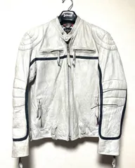 Schott ホワイトレザー シングルライダースジャケット 白い革ジャン】ゴートシングルライダースジャケット – マックス
