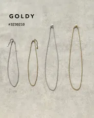 GOLDY/ゴールディ/ロープ チェーン ステンレス ネックレス/アクセサリー/3230210