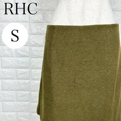 RHC ロンハーマン サイズS 台形スカート ウール混 カーキ ミディ丈 カジュアル 秋冬 【A2763-20】