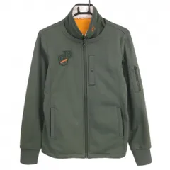 フィラゴルフ 2WAYジャケット ダークグリーン 裏起毛 ネック着脱可  レディース L ゴルフウェア FILA GOLF