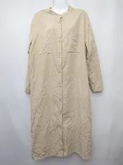 ◇ ◎ Alma Design　アルマデサイン トレンチコート風 長袖 膝下丈 ワンピース サイズM ベージュ レディース P  【1407260019213】