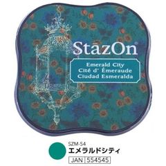 ツキネコ ステイズオンミディ インクパッド【エメラルドシティ】