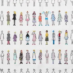 刺繍キット　カットクロス・2カラー　100ねえさんシリーズ　【LECIEN】